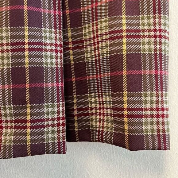 VTG Pendleton Women’s 14 Tall Plaid Multicolored A Line MIDI Skirt Wool USA NWT - Picture 3 of 11